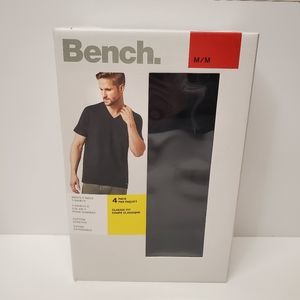 Bench men's V-neck 4-Pack Black t-shirts